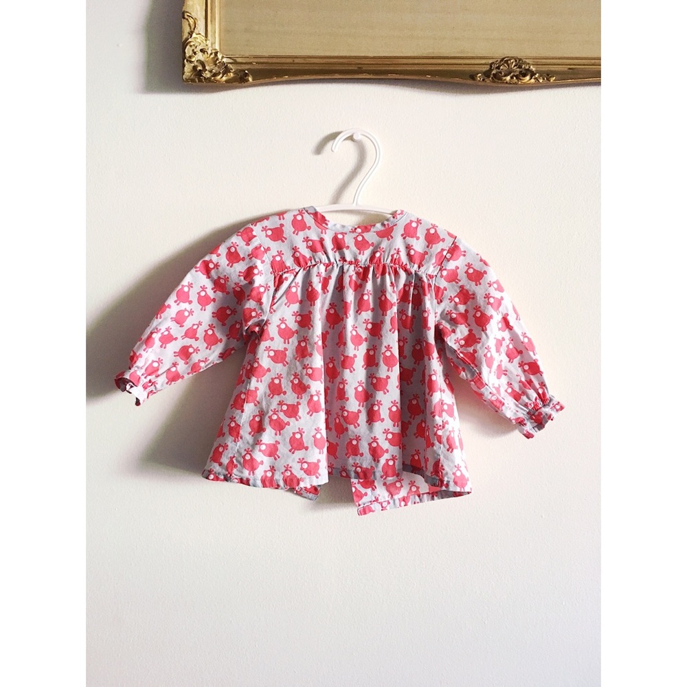 Long Sleeve Baby Bird Blouse